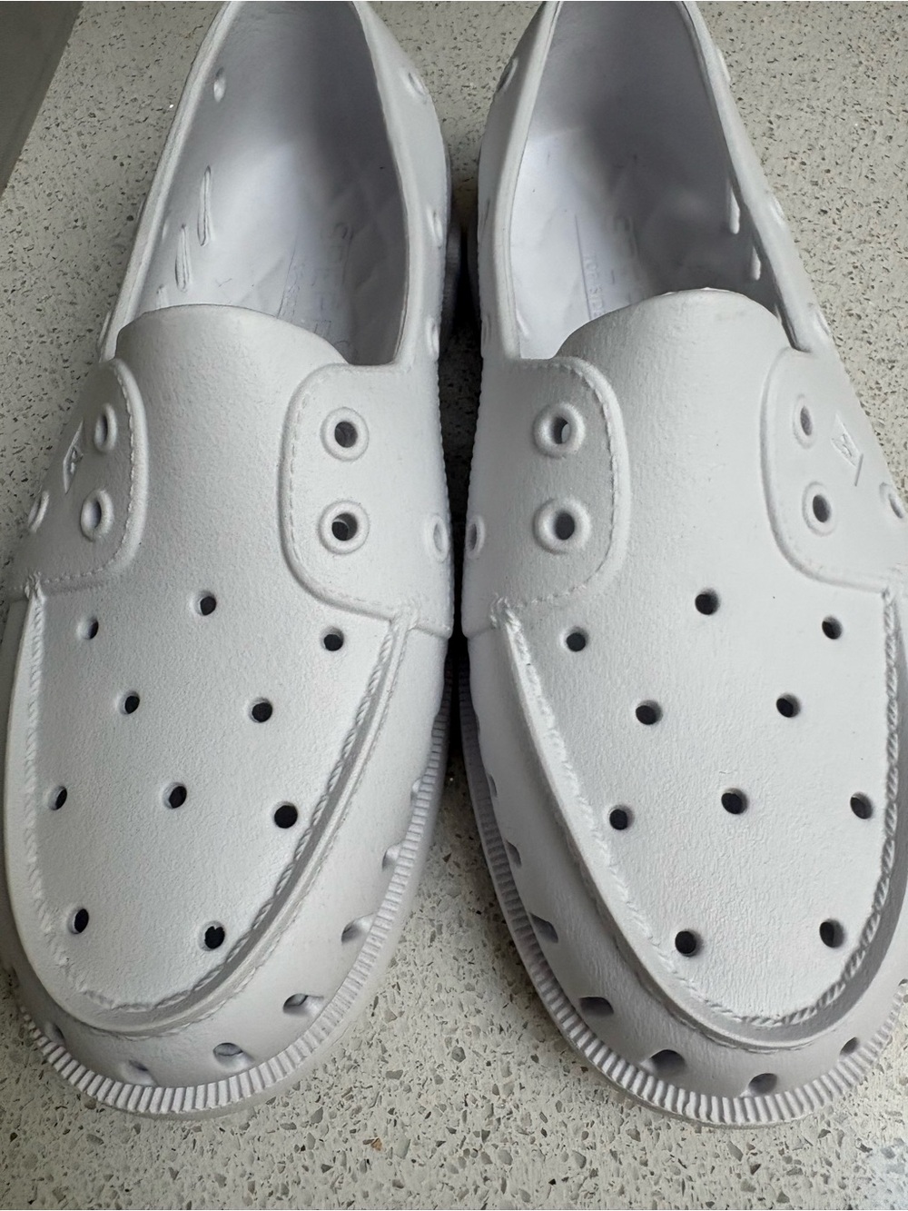 Sperry Women's White Slip-On Perforated Flats
